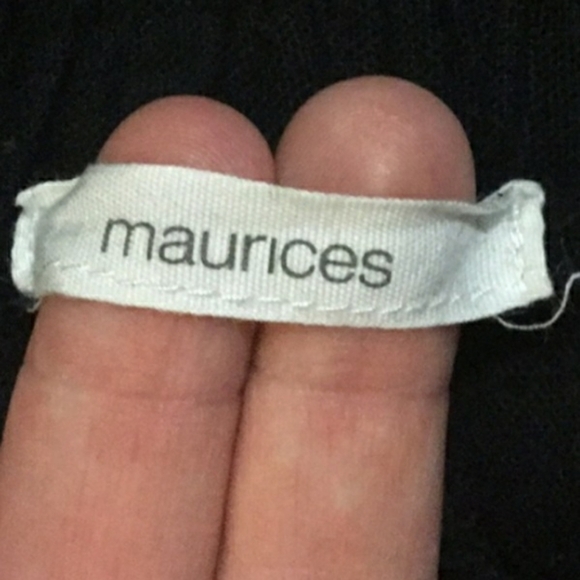 🎀 Maurices Black Wide Leg Linen Palazzo Pants EUC - Picture 10 of 12